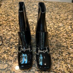 Jeffrey Campbell Black Patton Deneuve Bootie Size 10